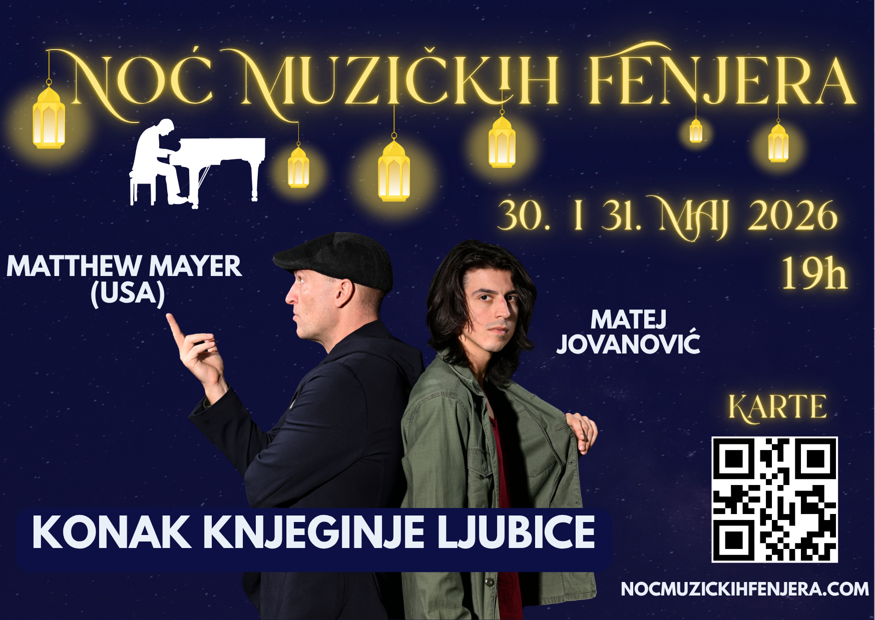 Plakat: Matthew Mayer i Matej Jovanović — spektakl